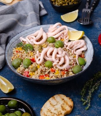 คินัวผัดหนวดปลาหมึก