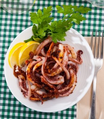 หนวดปลาหมึกผัดหวาน