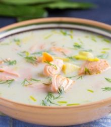 ซุปพุงปลาแซลมอน